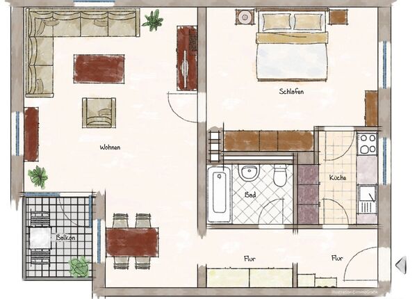 Grundriss Wohnung